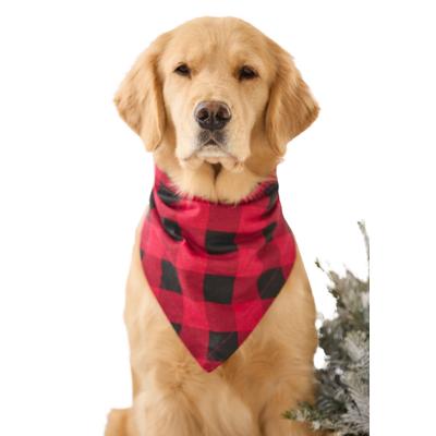 Plus Size Women's Pet Scarf by Dreams & Co. in Red Buffalo Plaid (Size L/XL)