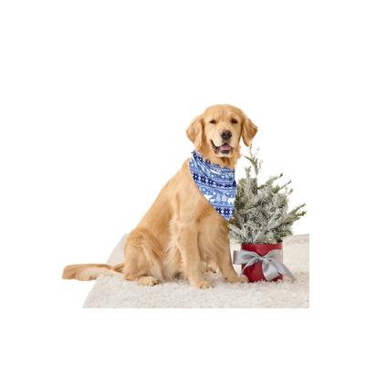 Plus Size Women's Pet Scarf by Dreams & Co. in Navy Bear Isle (Size S/M)