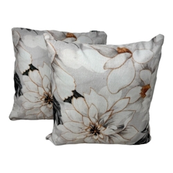 Jet-Line 2-er Deko Kissen Set Pfingstrose 40x40 cm Sofakissen für In- und Outdoor mit Füllung Image