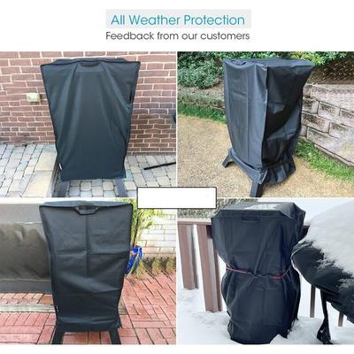 420D Black PU Grill Cover - 19*18*35"