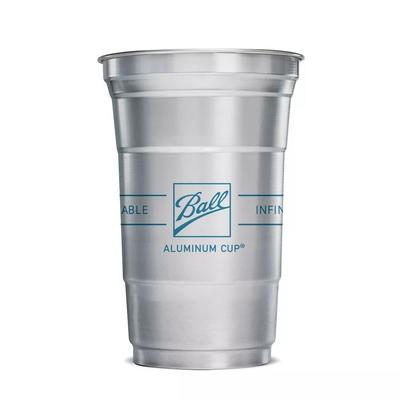 Ball 100000000007 20 oz Disposable Cup - Aluminum, Silver