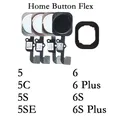 Parti di ricambio per Iphone 5 5C 5S SE 2016 6 6S Plus Funzione di ritorno del cavo flessibile del pulsante Home (senza impronta digitale)