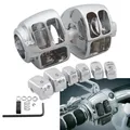 Accessorio moto Manubrio Interruttore di comando Coperchio alloggiamento Tappo pulsante interruttore per Harley Softail Dyna Sportster 1200 883 Touring