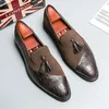 Luxusmarke Herren Echt leder Schuhe spitze Party Kleid Schuhe Herren Business Schuhe weiche Sohle Slipper lässige flache Schuhe
