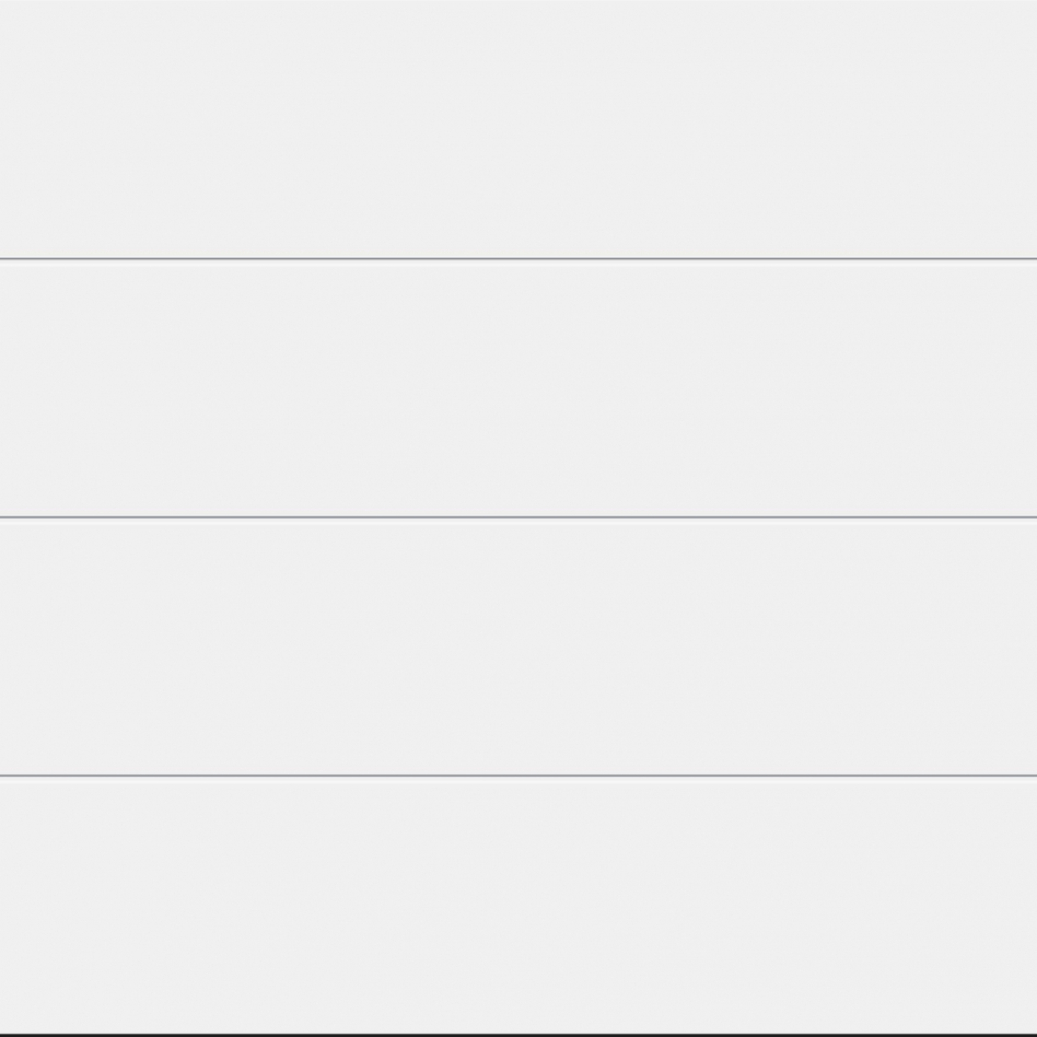 HÖRMANN Sektionaltor LPU42 mit Zarge L-Sicke verkehrsweiß, silkgrain, 2375x2250 mm,Zarge mit L-Beschlag Image