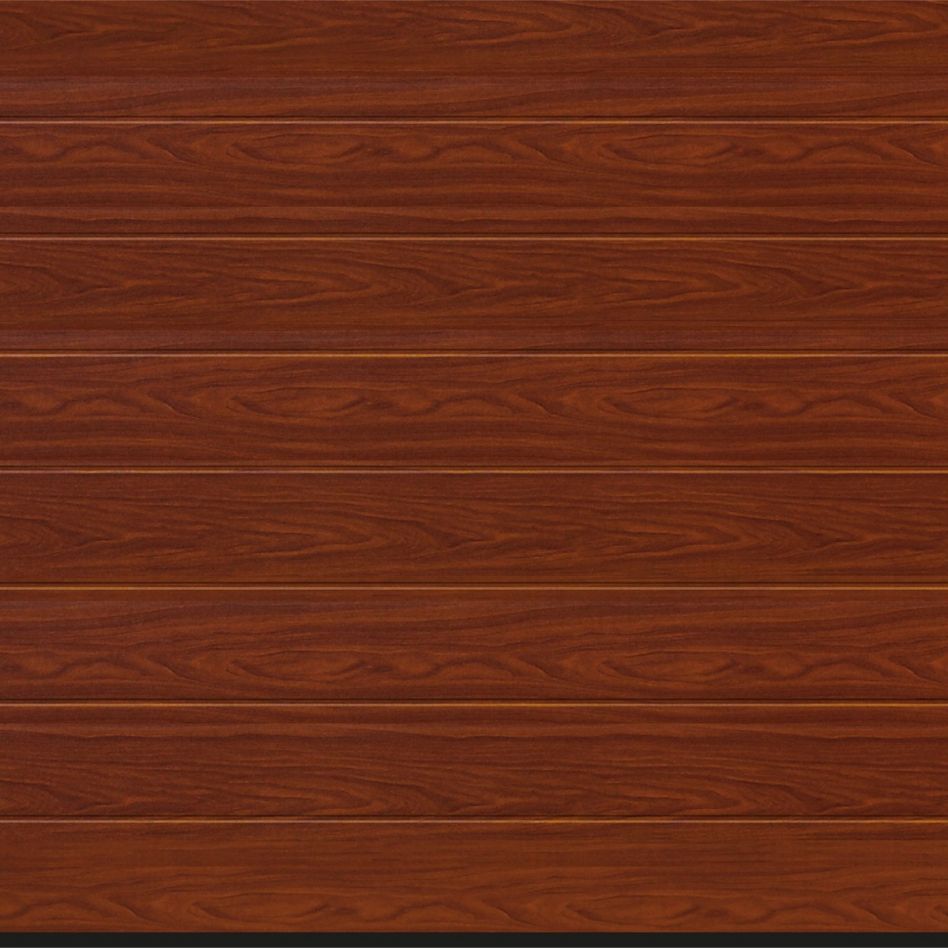 HÖRMANN Sektionaltor LPU42 mit Zarge M-Sicke rosewood, Zarge mit L-Beschlag, 2375x2250 mm Image