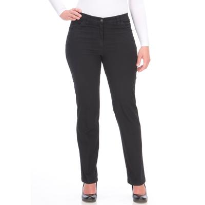 Stretch-Hose KJBRAND "Betty", Damen, Gr. 42 (21), K-Gr, schwarz (schwarz, kurzgrößen), Denim/Jeans, Obermaterial: 78% Baumwolle, 18% Polyester, 4% Elasthan, casual, gerade, Hosen, super Stretch Image