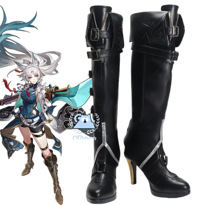 Honkai Star Rail Feixiao Cosplay Schuhe Stiefel Xianzhou Yaoqing der große General Fei Xiao Cosplay für Halloween Party Requisite