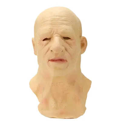 Halloween kahle alte Mann Maske realistische Latex masken Kopf bedeckung Urlaub Cosplay Kostüm Image