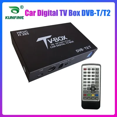 HDTV Auto DVB-T265 Deutschland DVB-T2 H.265 HEVC MULTI PLP Digital TV Receiver automobil DTV box Mit einen Tuner Antenne Für europa Image