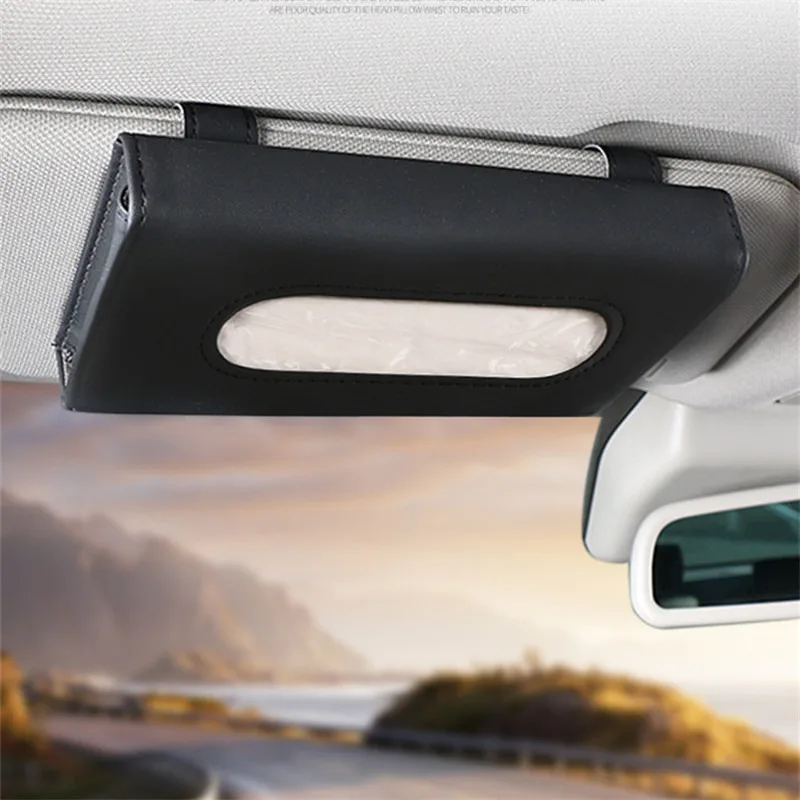 1pc Auto Tissue Box Handtuch Sets Auto Sonnenblende Tissue Box Halter Auto Innen Lagerung Dekoration für BMW Auto decor Zubehör