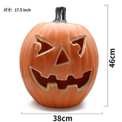 Halloween Pumpkin Decorations Outdoor Garden Decorations LED Lantern Scene Layout With Many Expressions Funny Pumpkin Lantern Decoration Easter Hollow Big Pumpkin Glowing