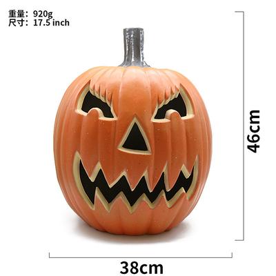 Halloween Pumpkin Decorations Outdoor Garden Decorations LED Lantern Scene Layout With Many Expressions Funny Pumpkin Lantern Decoration Easter Hollow Big Pumpkin Glowing