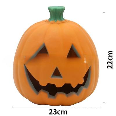 Halloween Pumpkin Decorations Outdoor Garden Decorations LED Lantern Scene Layout With Many Expressions Funny Pumpkin Lantern Decoration Easter Hollow Big Pumpkin Glowing