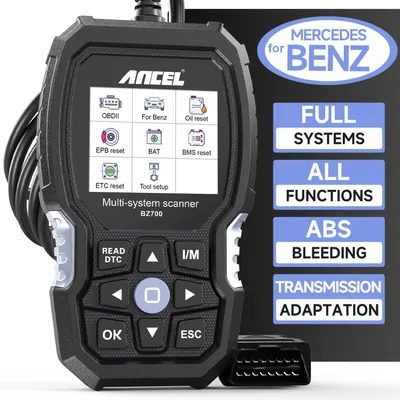 ANCEL BZ700 OBD2 Automotive Scanner for Mercedes Benz Sprinter Smart All System ABS SRS SAS Oil