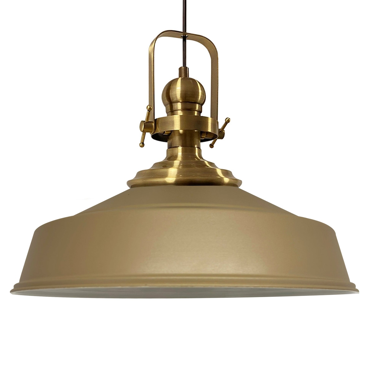 Bamyum Pendelleuchte "Asletl" Hängelampe, E27, Ø41cm, Beige Lampe Image
