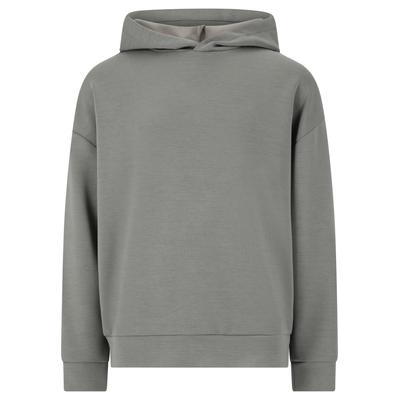 Kapuzensweatshirt ENDURANCE "Timmia", Kinder, Gr. 140, grau, 51% Polyester, 44% Modal, 5% Elasthan, unifarben, casual, normal, ohne Ausschnitt, Langarm, Sweatshirts, mit kuscheligem Komfort Image