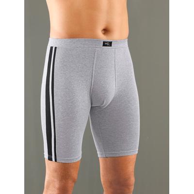 Lange Unterhose WÄSCHEPUR, Herren, Gr. 5, grau (grau, meliert), 93% Baumwolle, 7% Elasthan, 5% Elasthan, 7% Polyester, 88% Baumwolle, Unterhosen Image