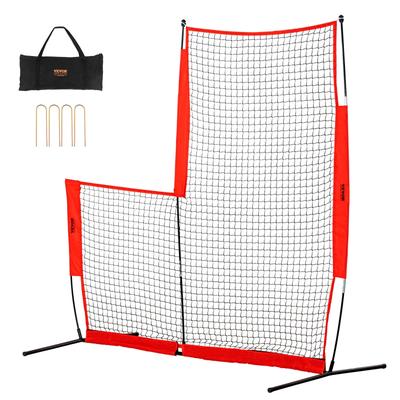 VEVOR L Screen Baseball for Batting Cage Body Protector Portable Batting Screen for Pitchers Protection