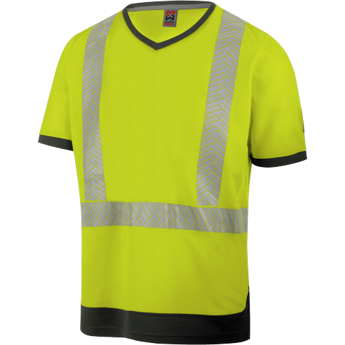 Tee-shirt de travail haute-visibilité jaune fluo Würth MODYF