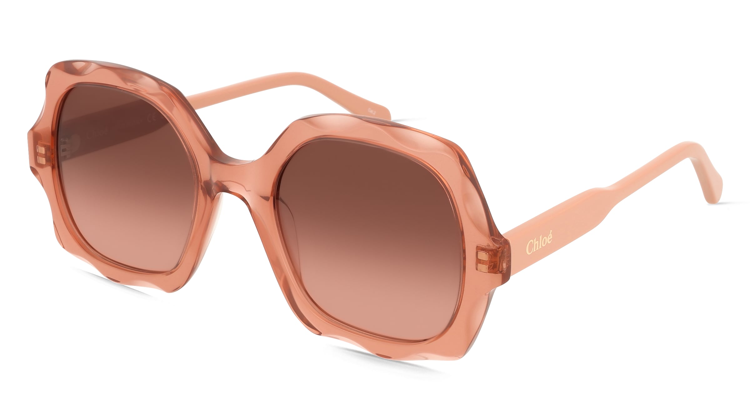Chloé CH0226S Unisex-Sonnenbrille Vollrand Eckig Acetat-Gestell, pink