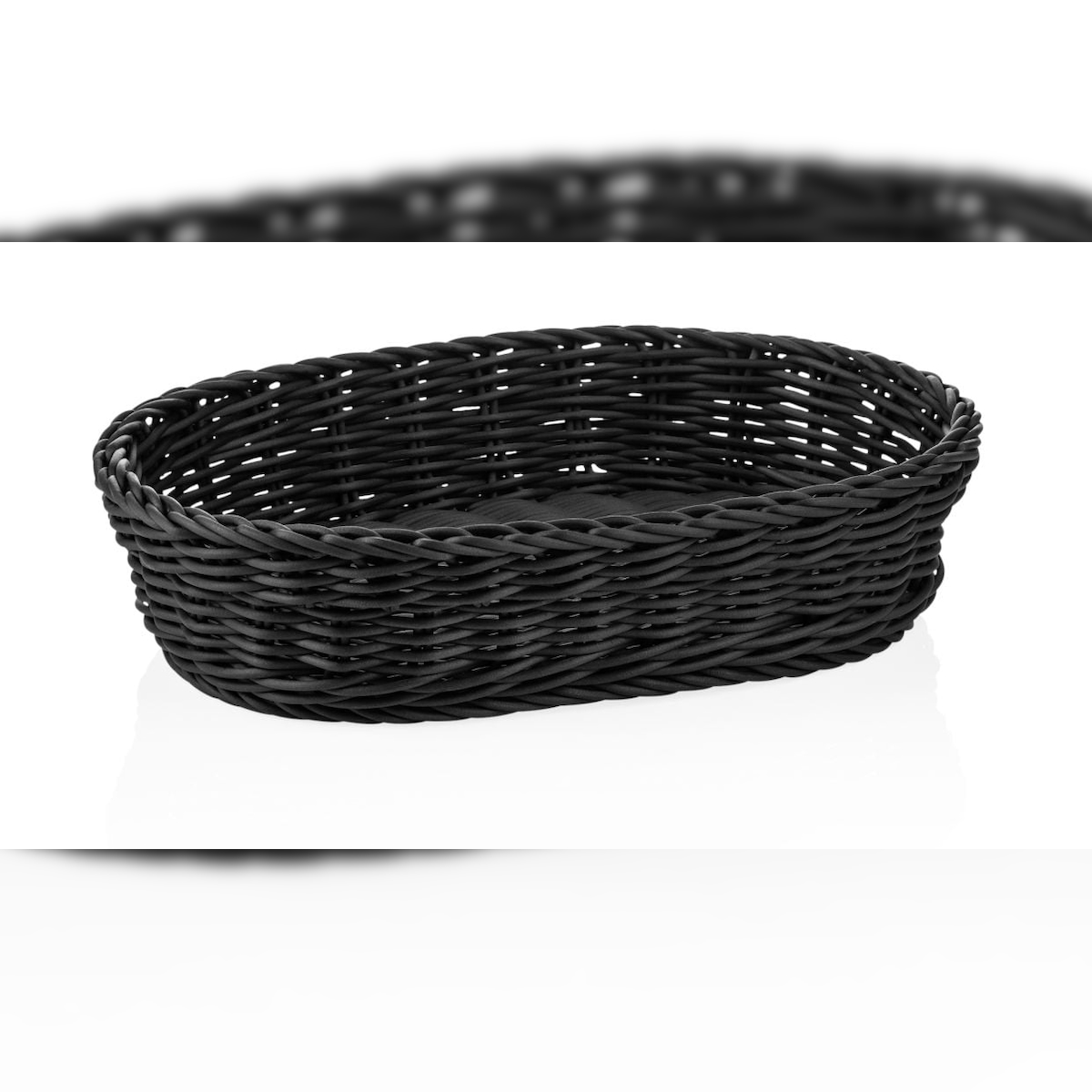 Tischkorb Buffetkorb aus Polypropylen Schwarz BxTxH: 25x19x6,5 cm Image