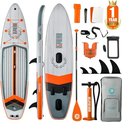 Inflatable Stand Up Paddle Board with Balanced Wing Design and Durable SUP Accessories, 11’ Stable