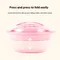 JUSTLANG Folding Wax Warmer Hair Removal Wax Dipping Pot Hair Removal Cream Soft Silicone Small