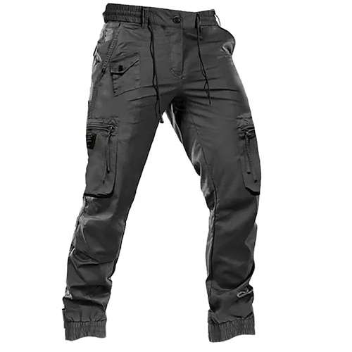 Herren Cargohose Cargohosen Cargohose Jogginghose Jogger Glatt Komfort Atmungsaktiv Outdoor Täglich Ausgehen Modisch Brautkleider schlicht Schwarz Armeegrün Image
