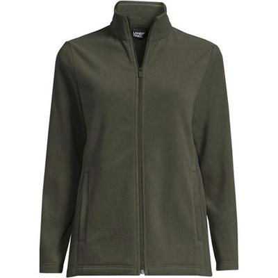 Anyweather™ Fleece Jacket, Women, size: 16-18, petite, Green, Polyester, by Lands' End