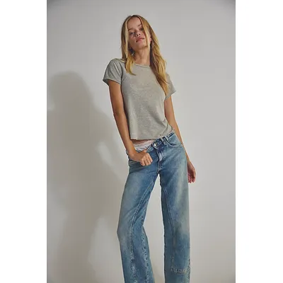 We The Free Risk Taker Mid-Rise Jeans at Free People in Mantra, Size: 32