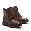 Schnürstiefelette TIMBERLAND "BRIMFIELD MID LACE UP BOOT", Gr. 37, braun (schwarz braun full grain), Leder, sportlich, Schuhe, Winterschuhe, Winterstiefel, Schnürboots, Winterboots