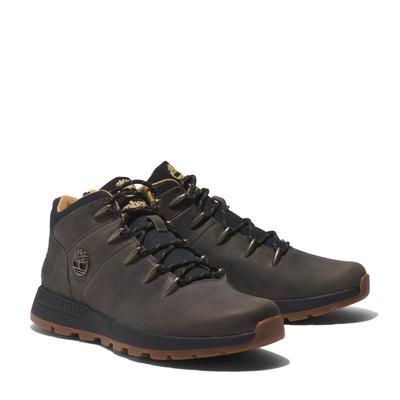 Schnürboots TIMBERLAND "SPRINT TREKKERMID LACE UP SNEAKER", Gr. 41, grau (castlerock), Leder, Synthetik, sportlich, Schu