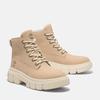 Schnürboots TIMBERLAND "GREYFIELD MID LACE UP BOOT", Gr. 37,5, beige (light beige nubuck), Leder, sportlich, Schuhe, Winterstiefel, Schnürstiefel, Winterschuhe