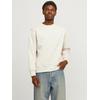Sweatshirt JACK & JONES "JJEURBAN EDGE SWEAT CREW NECK NOOS", Herren, Gr. S, gelb (moonbeam), angeraute Sweatware, Obermaterial: 70% Baumwolle, 30% Polyester, unifarben, modisch, relaxed fit taillenbedeckt, Rundhals, Langarm Rippbündchen,...