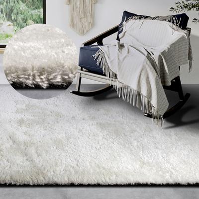Hochflor-Teppich HANSE HOME "Olaf", weiß (ivory weiß), B:160cm H:38mm L:230cm, Polyester, Teppiche, Langflor, Shaggy, einfarbig, flauschig, weich, glänzend, modern, uni Image