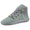 Barfußschuh LEGUANO "LEGUANITO GO KIWI", Kinder, Gr. 33, grün (kiwi, grau), Textil, sportlich, Schuhe, Freizeitschuh, Schnürboots, Kinderschuh, speziell entwickelte Sohle
