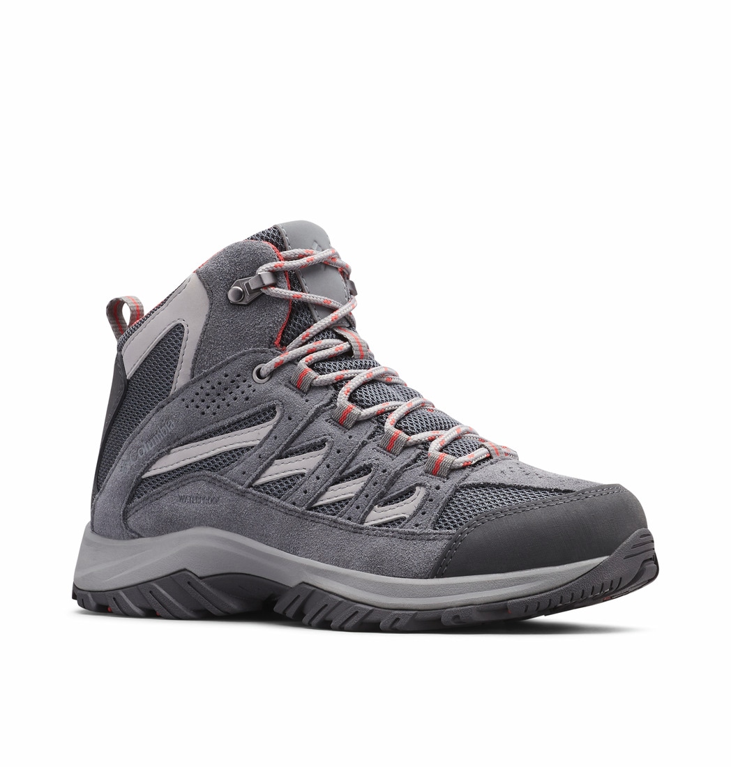 Outdoorschuh COLUMBIA "CRESTWOOD™ MID WATERPROOF", Gr. 40, grau (graphite, darotevil), Leder, Textil, Sportlich, Schuhe, Wasserdicht Image