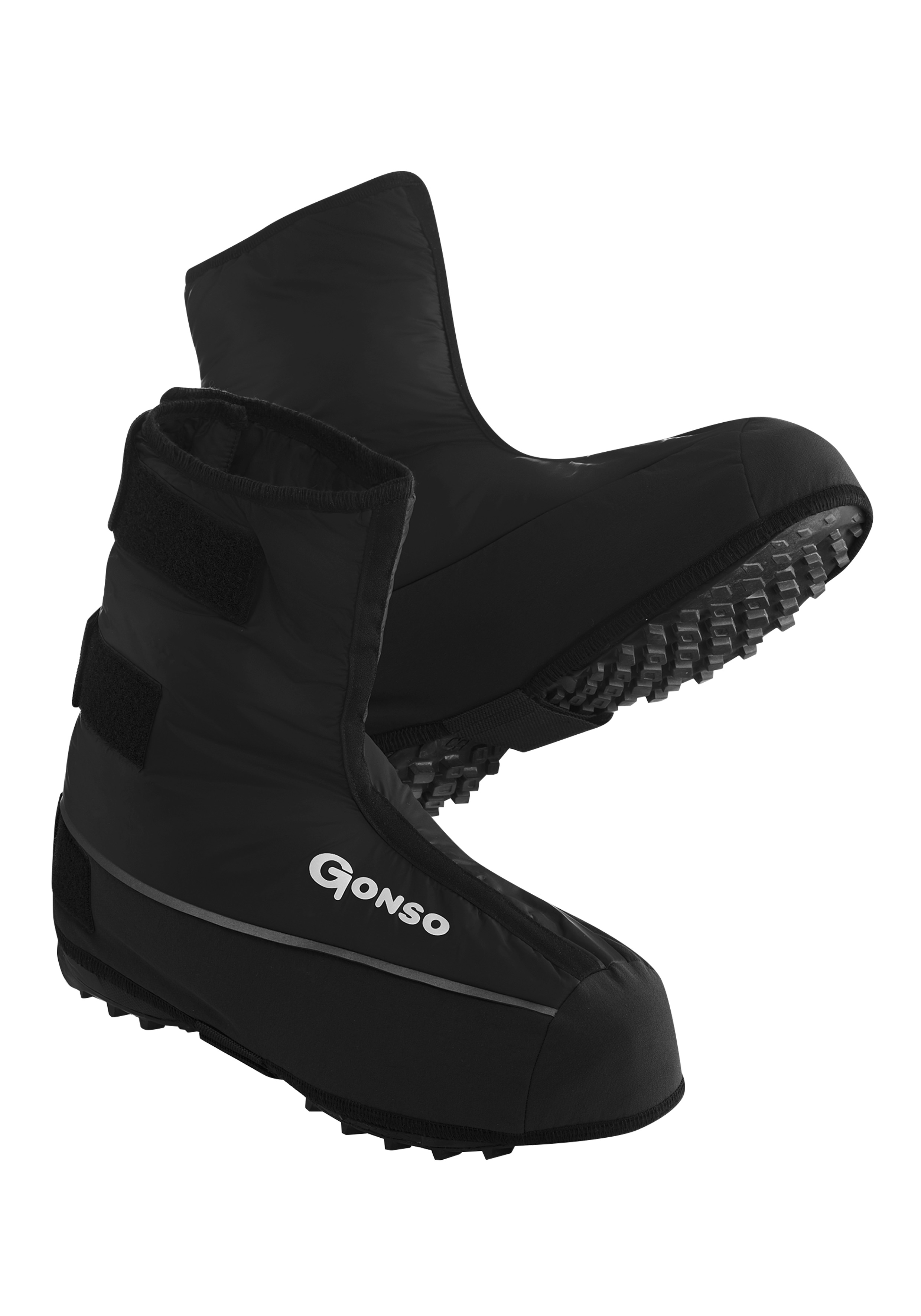 Fahrradschuh GONSO "Primaloft Überschuh", Herren, Gr. L, schwarz, 100% Polyamid, Schuhe, Schuhüberzieher, warm & wasserabweisend, Regenschuhe Image