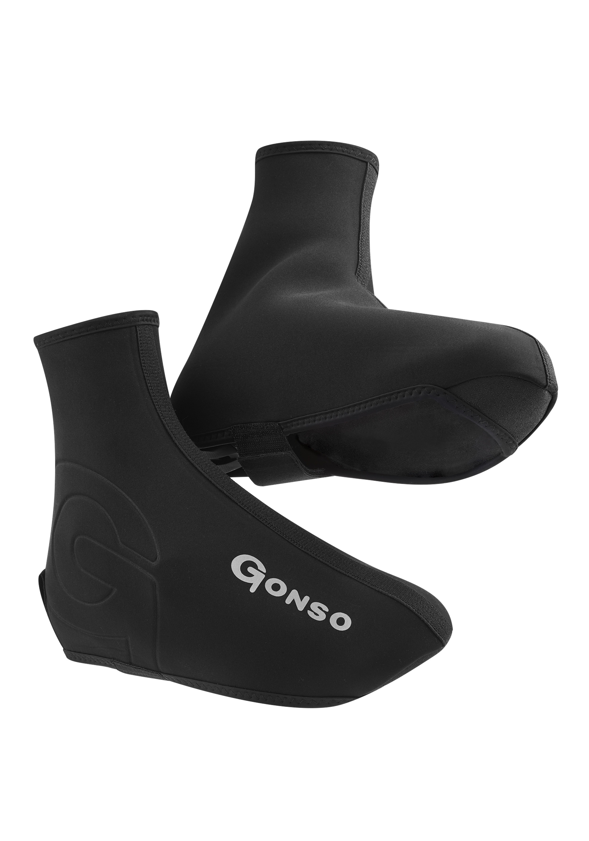 Fahrradschuh GONSO "Thermo-Überschuhe", Herren, Gr. S, schwarz, 90% Polyester; 10% Polyamid, Schuhe, Schuhüberzieher, wasserdicht & warm, Regenschuhe Image
