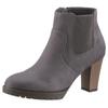 Stiefelette ANISTON SHOES, Damen, Gr. 39, grau, Textil, Veloursleder, elegant, Schuhe, Ankleboots mit seitlichem Stretcheinsatz - NEUE KOLLEKTION