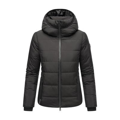 Steppjacke MARIKOO "Radaa", Damen, Gr. L, schwarz, Obermaterial: 100% Polyester; Innenmaterial: 100% Polyester; Futter&Wattierung: 100% Polyester, Jacken, Mit Hohem und gefüttertem Kragen Image