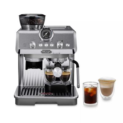 Espresso Machine with Cold Brew, Manual Milk Frother, Barista Kit for Latte, Cappuccino, Built-in Grinder