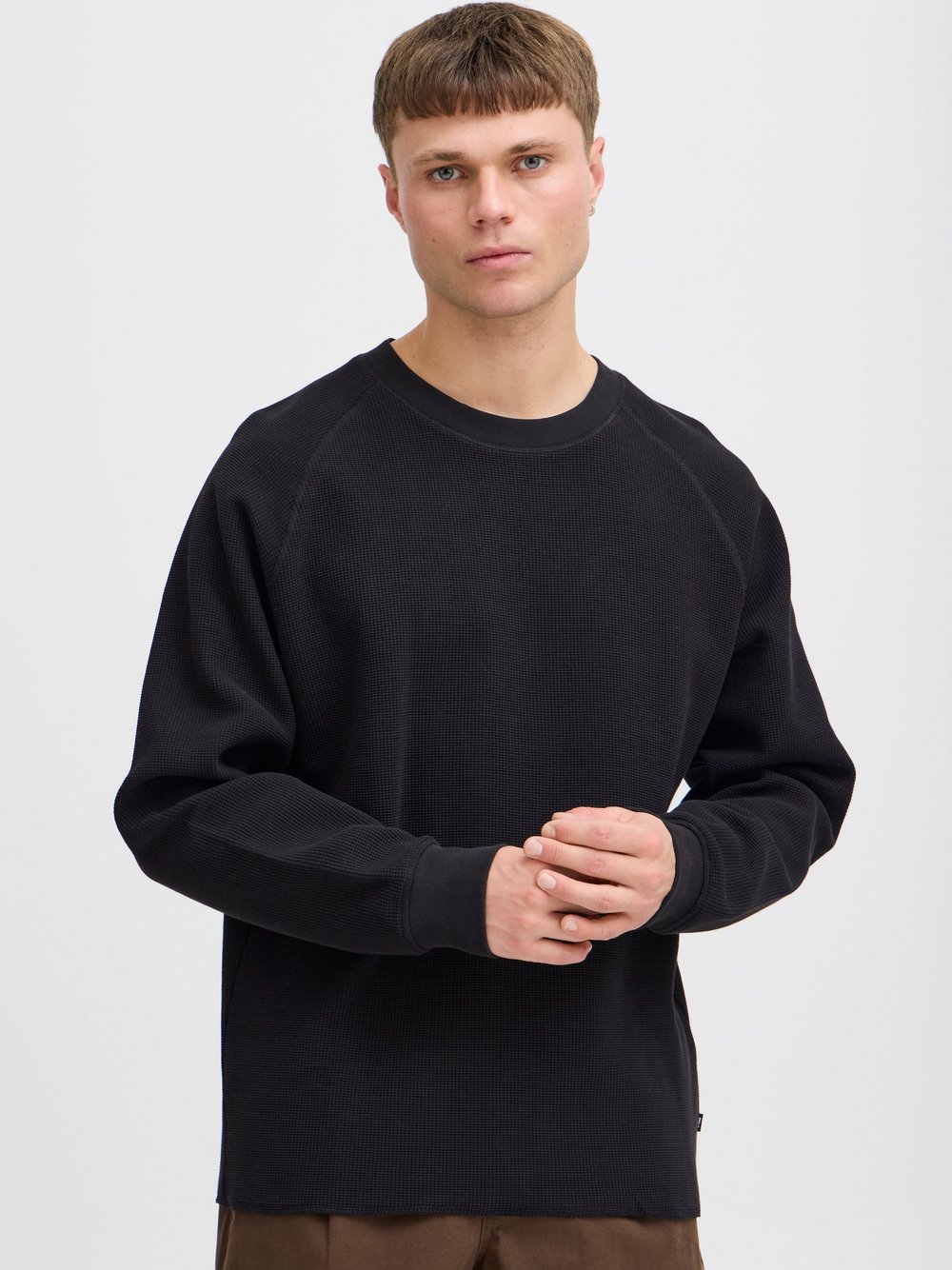 Solid Sweatshirt Herren schwarz, XXL Image