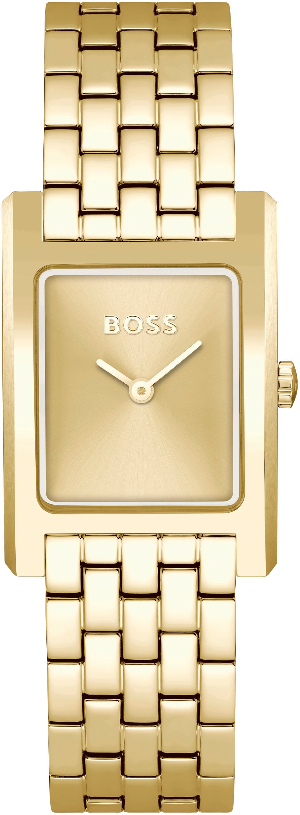 Quarzuhr BOSS "LUCY", gold (goldfarben), Armbanduhren, Damen, Armbanduhr, Damenuhr, Edelstahlarmband, analog Image