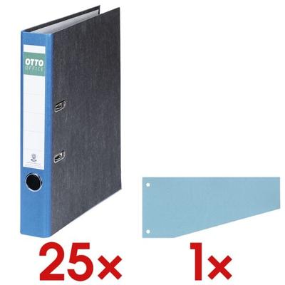 OTTO Office Re 25x Ordner »Future« inkl. 100er-Pack Trapeztrennstreifen blau, 5x32x28.5 cm Image
