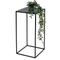 DanDiBo Sgabello per fiori in metallo nero angolare 60 cm Tavolino per fiori 96312 L Colonna per