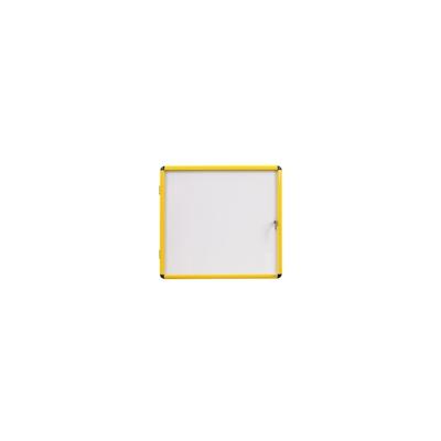 Bi-Office Schaukasten Ultrabrite - 9 x DIN A4 - magnetisch, mit gelbem Aluminiumrahmen Image