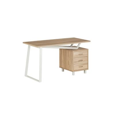 Mod. ELEGANT OAK Desk Mobiler Computertisch mit Schubladen für das Büro von Yelloo Image