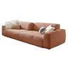 KAWOLA Big Sofa PALACE 3-Sitzer mit Sitztiefenverstellung Cord rost